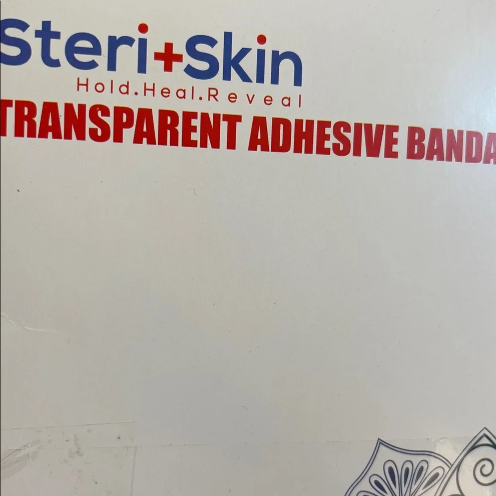 Steri+Skin Transparent Adhesive Bandage Tattoo Cover 3 Pack 8x10 NWT